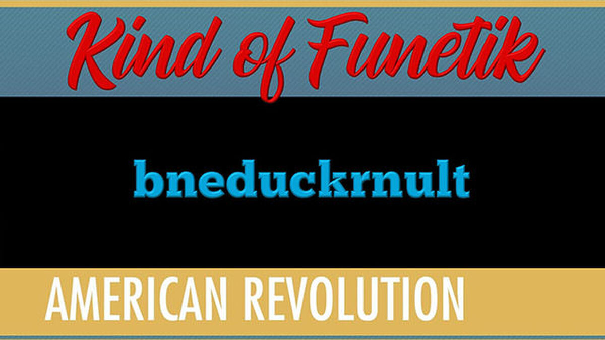 Kind of Funetik American Revolution image number null